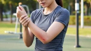 당뇨병 환자의 피부 상처